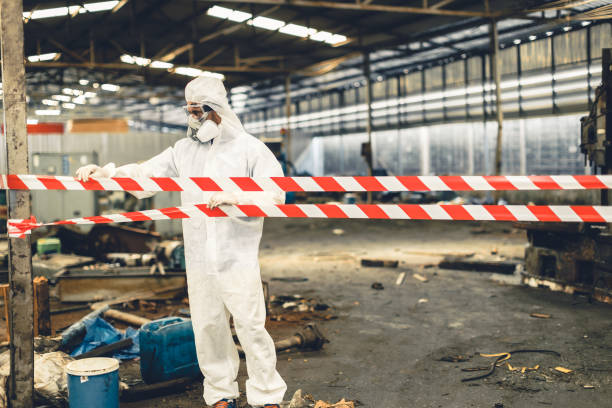 Professional Hoarding Cleanup technician working in McIntosh, FL